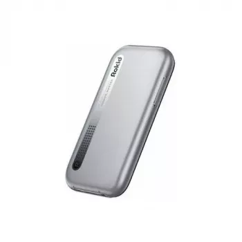 Eaton Rokid Station 2 Silver - Android TV 11 srautinio turinio grotuvas su 32GB atmintimi, Bluetooth 5.0, Wi-Fi 5, 5000mAh baterija
