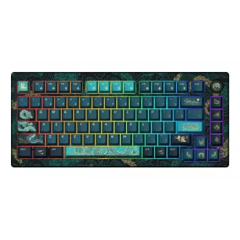 AKKO MOD007V3 HE 75% Wired Mechanical Keyboard su Hall Effect jungikliais, CNC aliuminio korpusas, PBT ASA klavišai, RGB, juoda
