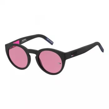 Tommy Jeans TJ-0003-S-003 Unisex Akiniai Juodas Rėmas Pilki Lęšiai 48/22/140 mm