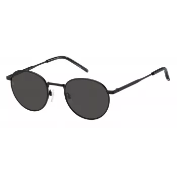 TOMMY HILFIGER TH-1973-S-003 Vyrų kvadratiniai akiniai nuo saulės - Juodas rėmas, pilki lęšiai 50/22/145 mm
