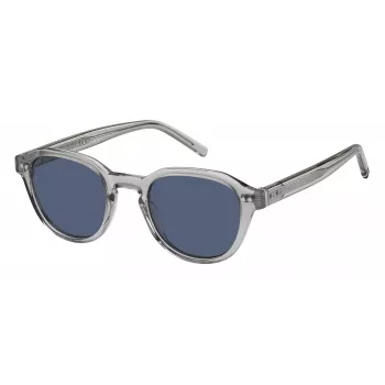 TOMMY HILFIGER TH-1970-S-KB7 Vyriški stačiakampiai akiniai nuo saulės Juodi/Pilki 49mm