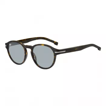 BOSS Vyriški Akiniai Nuo Saulės BOSS1506S086 Tamsiai Havana Pilkas Gradientas 52/20/145 mm