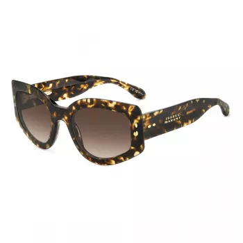 ISABEL MARANT IM-0156-S-086 Moteriški stačiakampiai akiniai nuo saulės Havana 54mm