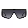ISABEL MARANT Moteriški akiniai nuo saulės IM-0155-S-807 Oversized Square Juodas acetatinis rėmelis Tamsiai pilki polikarbonatiniai lęšiai 99 mm lęšio plotis 135 mm kodinė ilgis UV400 apsauga