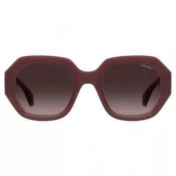 LEVI'S LV-1066-S-LHF Moteriški stačiakampiai akiniai nuo saulės Havana Brown Gradient 51mm
