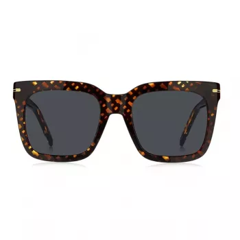 BOSS moteriški akiniai nuo saulės BOSS1656S2VM Havana Acetate Square Frame Brown Gradient Lens 54mm