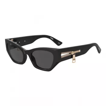 MOSCHINO Moteriški Akiniai Nuo Saulės MOS159-S-807 Drugelio Formos Acetato Rėmelis Pilki Gradientiniai Lęšiai 55/21/140 mm UV400