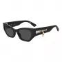 MOSCHINO Moteriški Akiniai Nuo Saulės MOS159-S-807 Drugelio Formos Acetato Rėmelis Pilki Gradientiniai Lęšiai 55/21/140 mm UV400