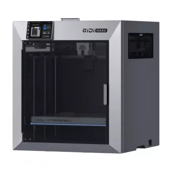 QIDI Max 4 3D spausdintuvas – didelio formato FDM spausdintuvas su 300 mm³ darbo erdve, CoreXY, Klipper programine įranga, tiesiogine pavara, automatiniu niveliavimu, uždara kamera, Wi-Fi ir Ethernet