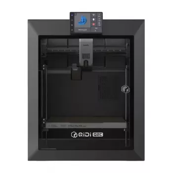 QIDI Q2C 3D spausdintuvas – visiškai uždaras FDM spausdintuvas su 200x200x200 mm darbo sritimi, tiesioginės pavaros ekstruderiu, PEI magnetiniu darbiniu stalu, Wi-Fi ir liečiamuoju ekranu