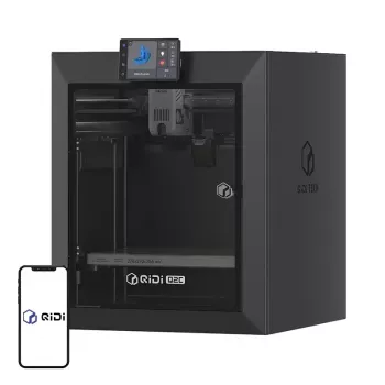 QIDI Q2C 3D spausdintuvas – visiškai uždaras FDM spausdintuvas su 200x200x200 mm darbo sritimi, tiesioginės pavaros ekstruderiu, PEI magnetiniu darbiniu stalu, Wi-Fi ir liečiamuoju ekranu