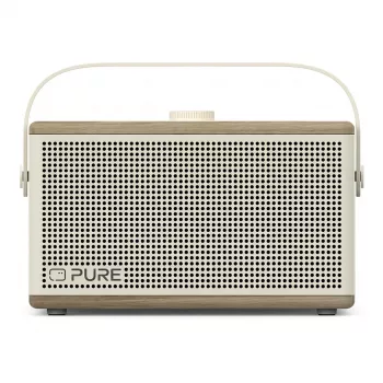 „Pure Classic Aura“ nešiojamas Bluetooth garsiakalbis su apšvietimu, baltas/ąžuolas