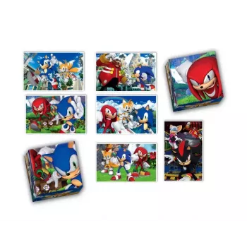 Clementoni Edukacinis rinkinys Dėlionė, Memo ir Kaladėlės Sonic 28389