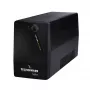 TECNOWARE UPS ERA PLUS 600 SCHUKO Line-Interactive 600VA/360W, 12V 7Ah baterija, 2 Schuko lizdai, USB, juoda