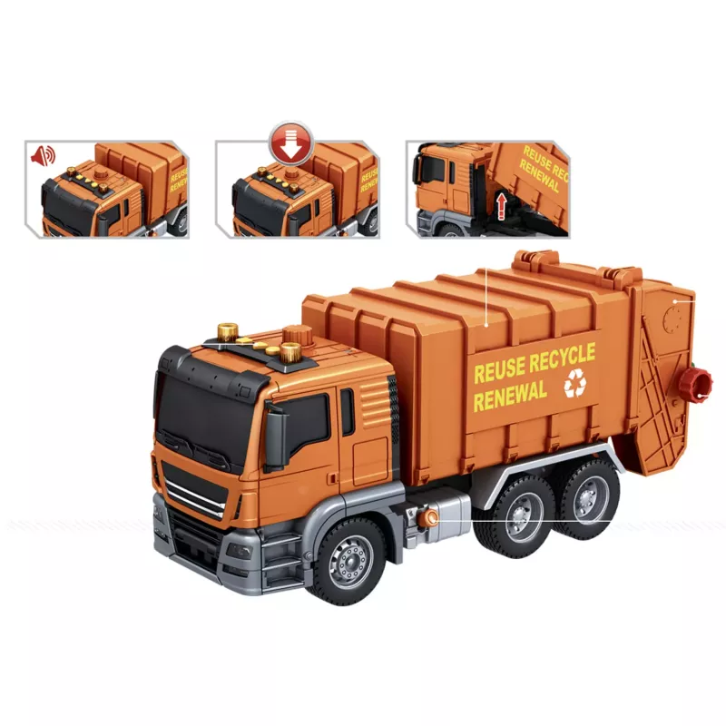 Koala Games G2596 Šiukšliavežis – trinties varomas žaislinis automobilis su šviesomis ir garsais