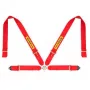 SABELT SIM RACING Sabelt Sim Seatbelts, 4-Point Harness, Adjustable, Compatible with P-, S- and X-Series - Red