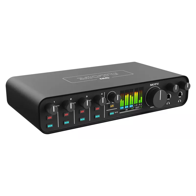 MOTU M6 garso sąsaja - 6x4 USB-C su 4 išankstiniais stiprintuvais, 192 kHz