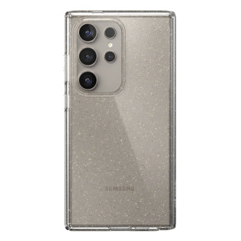 Speck Presidio Lux Glitter Dėklas Samsung Galaxy S24 Ultra (Skaidrus / Auksiniai blizgučiai)