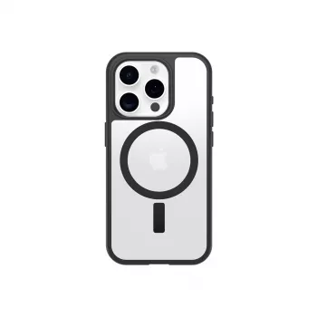 OtterBox React Series MagSafe Dėklas, skirtas Apple iPhone 16 Pro - Black Crystal (Skaidrus/Juodas)