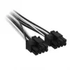 Corsair Premium Sleeved 2x 8-Pin to 12V-2x6 Cable for Type 4 PSU - Black/White