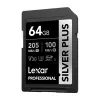 Lexar Professional SILVER PLUS SDXC 64GB atminties kortelė UHS-I U3 V30 A2