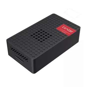 Lexar RW540 microSD Express atminties kortelių skaitytuvas USB 3.2 Gen 2 Type-C tamsiai pilkas
