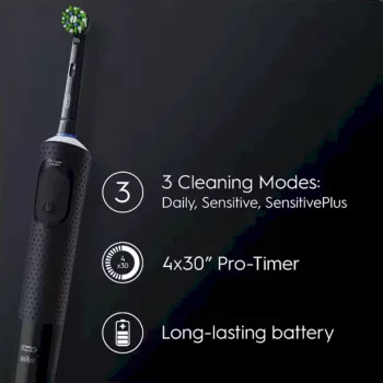 Oral-B Vitality Pro Clean CrossAction elektrinis dantų šepetėlis, juodas