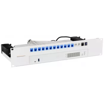 Rackmount.IT RM-SR-T16 Montavimo rinkinys lentynai, skirtas SonicWall TZ300, TZ400, TZ500, TZ600, SOHO, NSA 2600, NSA 3600, NSA 4600, NSA 5600, NSA 6600 - 1U 19 colių plieninis laikiklis su jungiamaisiais kabeliais