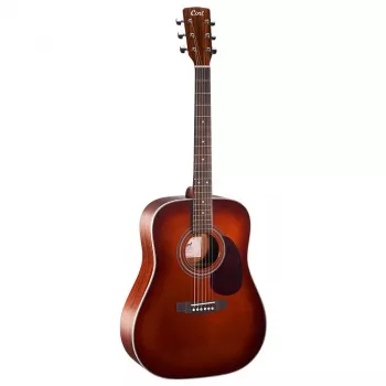Cort Earth 70 BR akustinė gitara – dreadnought, solidinė Sitkos eglės viršutinė dalis, raudonmedžio galinė dalis ir šonai, natūralus satinas