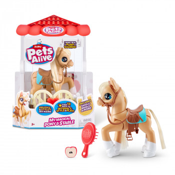 Zuru Pets Alive Magical Pony su arklide – interaktyvus elektroninis vienaragis