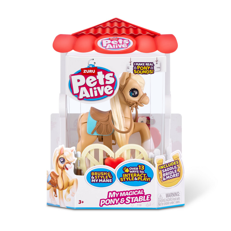 Zuru Pets Alive Magical Pony su arklide – interaktyvus elektroninis vienaragis