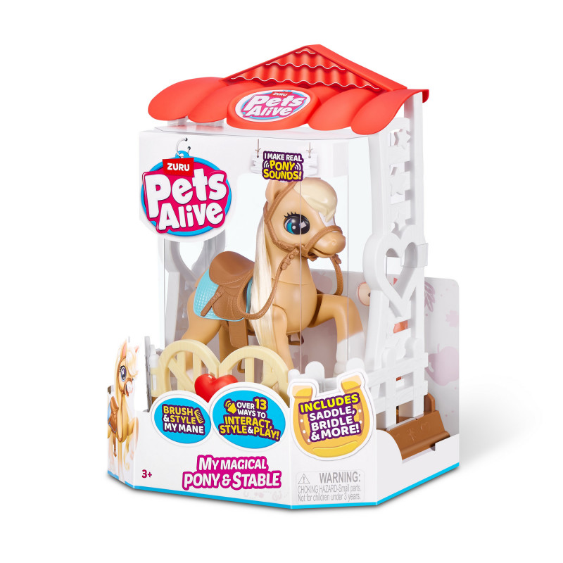 Zuru Pets Alive Magical Pony su arklide – interaktyvus elektroninis vienaragis