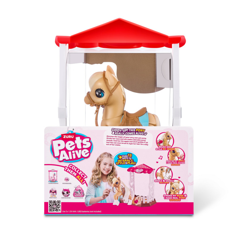 Zuru Pets Alive Magical Pony su arklide – interaktyvus elektroninis vienaragis