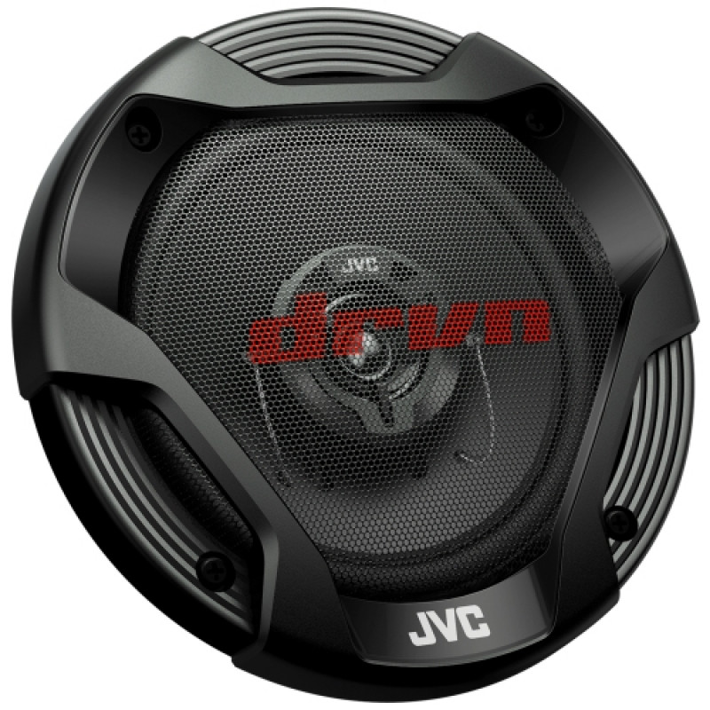 JVC CS-DR522 13 cm 2 krypčių koaksialiniai automobilio garsiakalbiai - 260W maks. galia, mikos kūgio žemųjų dažnių garsiakalbis, balansuotas kupolo aukštųjų dažnių garsiakalbis (pora)