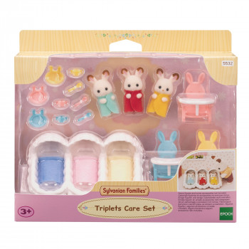 Sylvanian Families Triplets Starter Set – kūdikio priežiūros aksesuarų rinkinys