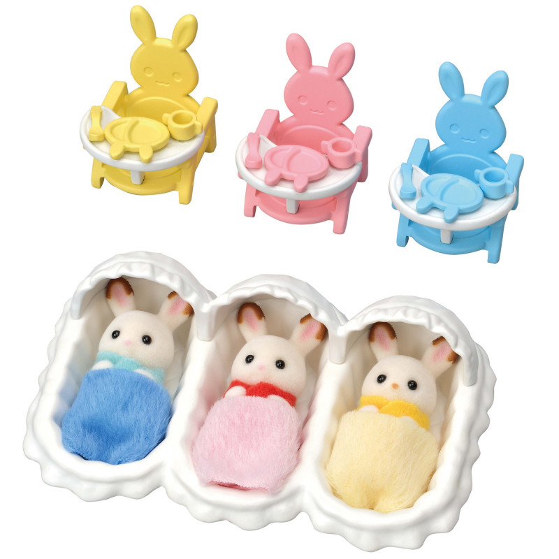 Sylvanian Families Triplets Starter Set – kūdikio priežiūros aksesuarų rinkinys