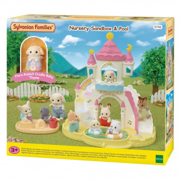 EPOCH Sylvanian Families Nursery Sandbox & Pool Playset - smėlio dėžė ir baseinėlis