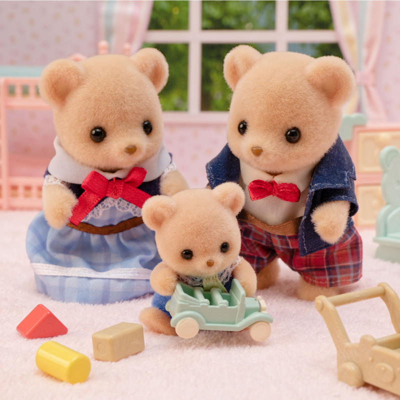 EPOCH Sylvanian Families Biscuit Bear šeima - 4 kolekcinės figūrėlės
