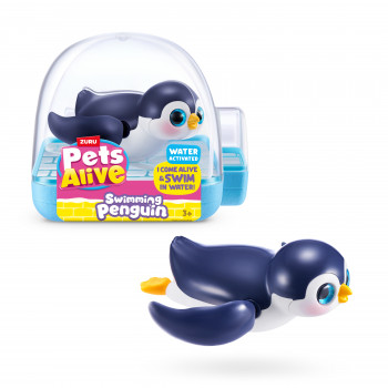 Zuru Pets Alive plaukiojantis pingvinas - įvairių spalvų robotizuota vonios žaislas