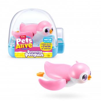 Zuru Pets Alive plaukiojantis pingvinas - įvairių spalvų robotizuota vonios žaislas