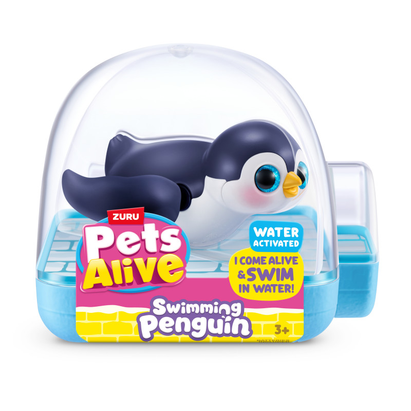 Zuru Pets Alive plaukiojantis pingvinas - įvairių spalvų robotizuota vonios žaislas