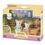 EPOCH Sylvanian Families Sunny Picnic rinkinys - Feneko lapės sesuo ir kūdikis