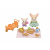 EPOCH Sylvanian Families Sunny Picnic rinkinys - Feneko lapės sesuo ir kūdikis