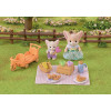 EPOCH Sylvanian Families Sunny Picnic rinkinys - Feneko lapės sesuo ir kūdikis