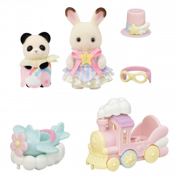 Sylvanian Families Pramogų parko traukinio karuselės žaidimų rinkinys