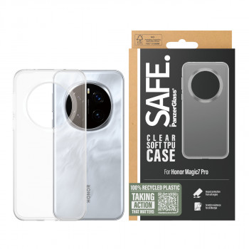 PanzerGlass SAFE TPU dėklas, skirtas Honor Magic7 Pro 5G - permatomas
