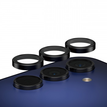 PanzerGlass Hoops fotoaparato objektyvo apsauga, skirta Samsung Galaxy A15 / A15 5G - juoda