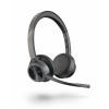 Plantronics Voyager 4320 UC belaidė Bluetooth ausinė su įkrovimo stoveliu, USB-A adapteriu, sertifikuota Microsoft Teams, juoda