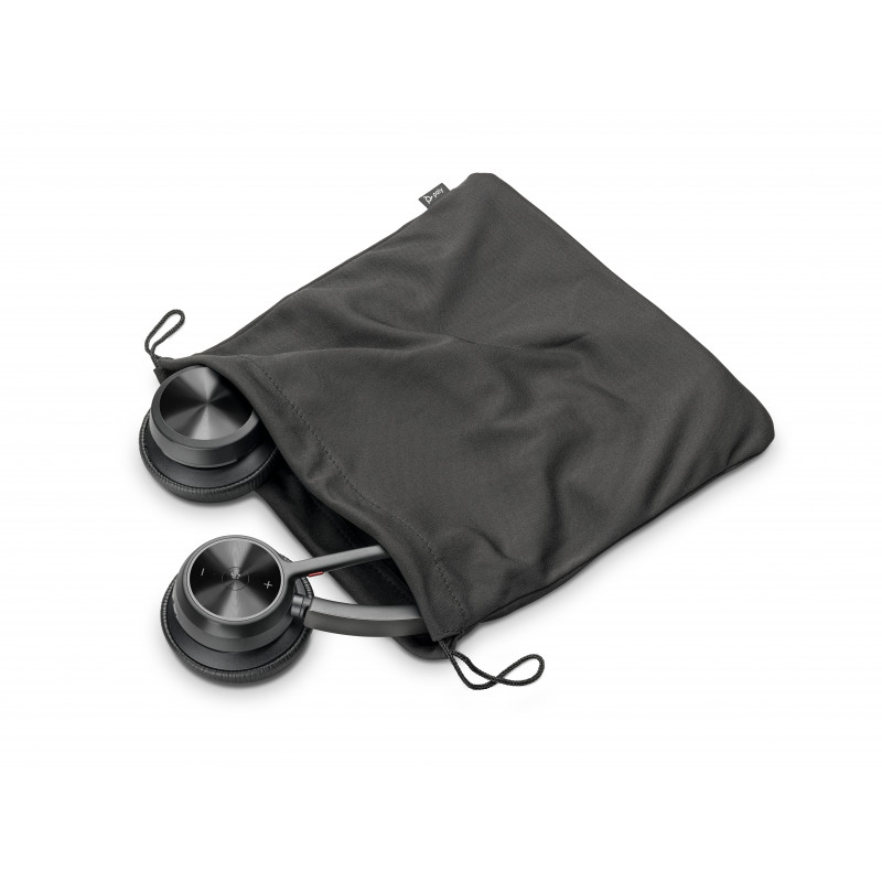 Plantronics Voyager 4320 UC belaidė Bluetooth ausinė su įkrovimo stoveliu, USB-A adapteriu, sertifikuota Microsoft Teams, juoda