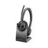 Plantronics Voyager 4320 UC belaidė Bluetooth ausinė su įkrovimo stoveliu, USB-A adapteriu, sertifikuota Microsoft Teams, juoda